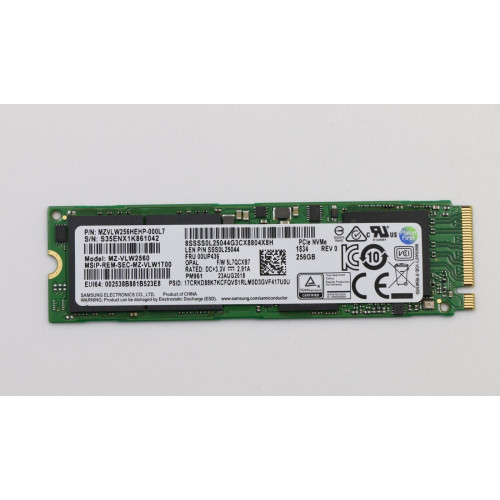 Memory SSD 256GB M.2 PCIe3x4