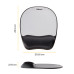 Fellowes Mouse Mat Wrist Support - Memory Foam Mouse Pad with Soft Foam Pillow - Ergonomic Mouse Mat for Computer, Laptop, Home Office Use - Compatible with Laser and Optical Mice - Silver