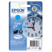 Epson Alarm clock Singlepack Cyan 27XL DURABrite Ultra Ink