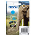 Epson Elephant Singlepack Cyan 24XL Claria Photo HD Ink