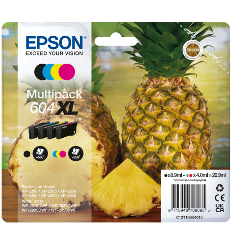 Epson 604XL ink cartridge 4 pc(s) Original High (XL) Yield Black, Cyan, Magenta, Yellow