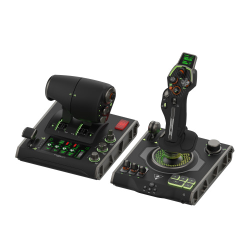 Turtle Beach VelocityOne Flightdeck - Universal HOTAS Simulation Joystick and Throttle with Touch Display, Stick Mounted HUD and Contactless Sensors for Air and Space Combat on Windows 10 and 11