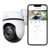 TP-Link Outdoor Pan/Tilt Security Wi-Fi Camera SPEC: 3K 5MP (2880x1620), 2.4 GHz, 2 × External Antennas, 1 × Ethernet Port, Horizontal 360º