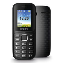 Emporia emporia313 4.5 cm (1.77") 64.6 g Black Senior phone