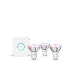 Philips Hue White and colour ambience Essential starter kit: 3 GU10 smart bulbs (345 lm)
