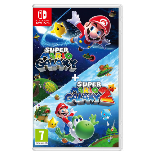 Nintendo Super Mario Galaxy + Super Mario Galaxy 2, Switch Standard Traditional Chinese, German, Dutch, English, Spanish, French, Italian, Japanese, Korean, Portuguese Nintendo Switch