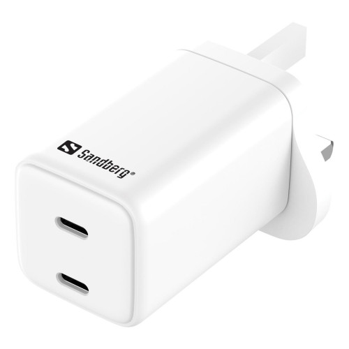 AC Charger Dual USB-C PD65W UK