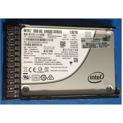 SSD 1.92TB 6G SFF SATA MU SC