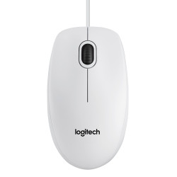 B100, Corded mouse,White