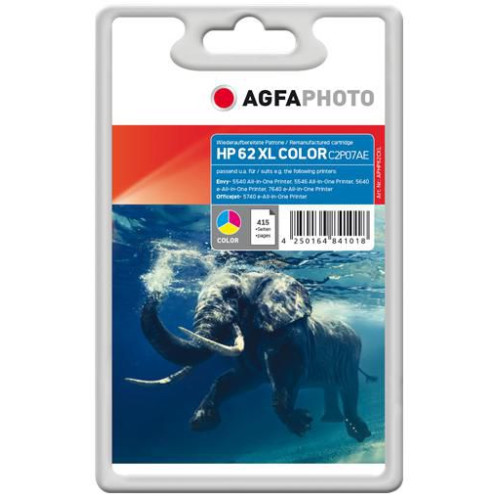 Ink Color HP No. 62 XL