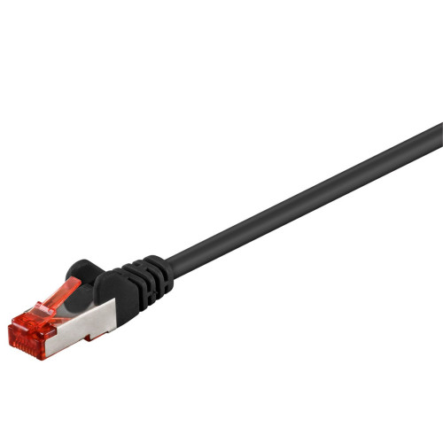 F/UTP CAT6 0.5m Black PVC