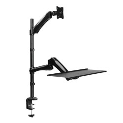 Sit-stand workstation monitor