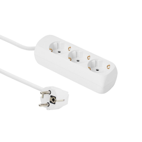 3-way Schuko Socket 3M White