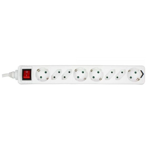 Power Strip 8 port 3M White