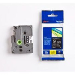 Brother TZE325 White on Black 8M x 9mm Gloss Tape