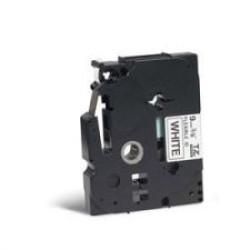 Brother TZEFX221 Black on White 8M x 9mm Flexi Tape
