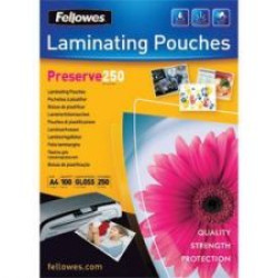 Fellowes 5401802 A4 250Mic Pouch 100pk