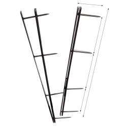 GBC 9741635 Black A4 Velobind Strips