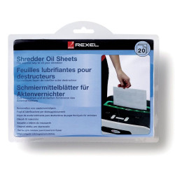 Rexel 2101949 Shredder Lubricant Sheets 20pk