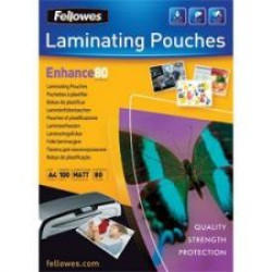 Fellowes 5452103 A4 80Mic Pouch 100pk