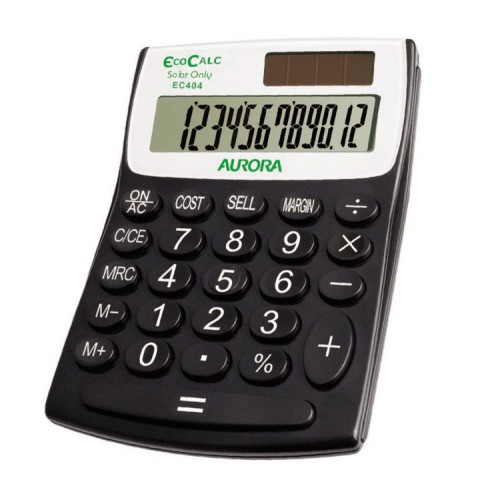 Aurora EC404 Handheld Calculator
