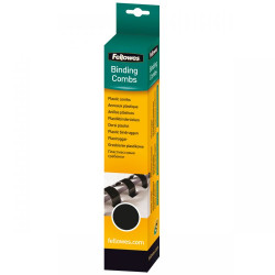 Fellowes 5331102 10mm Black Comb 25pk