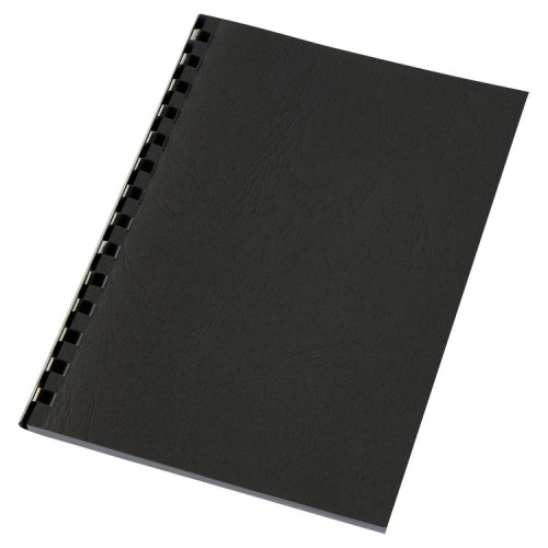 GBC 4400017 Black Leathergrain Binding Covers