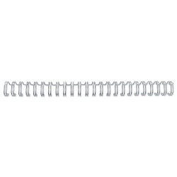 GBC 4400028 8mm A5 Silver Wire Binders