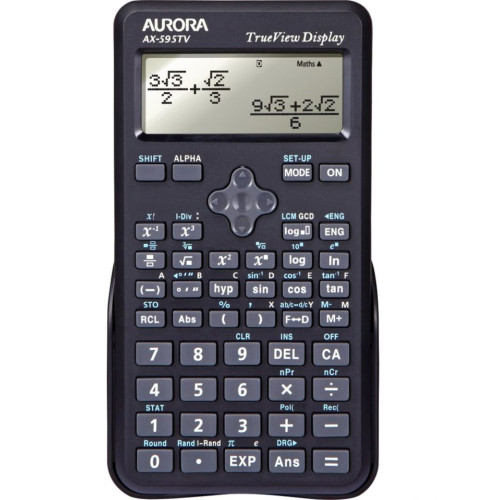 Aurora AX-595TV Scientific Calculator Black