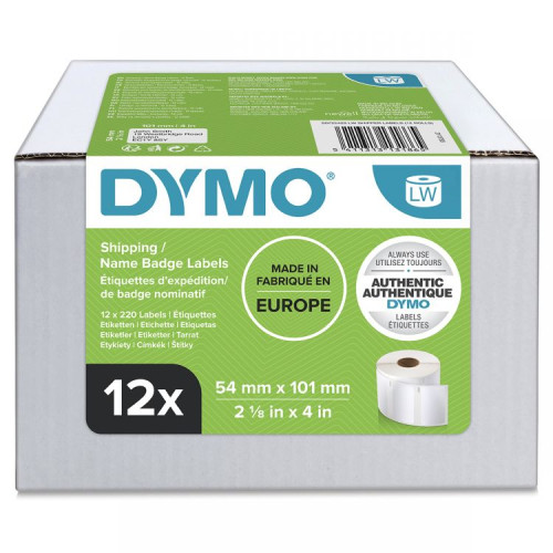 Dymo 99014 12 Rolls LabelWriter Shipping Labels 101 x 54mm