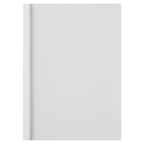 GBC IB370021 A4 Clear White Gloss Thermal Binding Cover 3mm Pack of 100