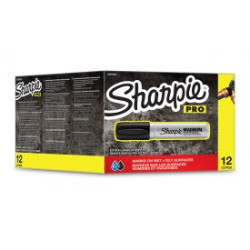 Sharpie S0949850 Metal Barrel Magnum large Chisel Black Pack of 12