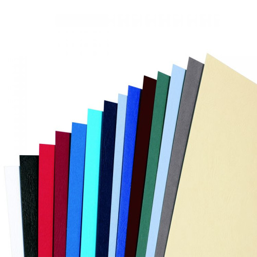 GBC CE040070 Leathergrain A4 Binding Cover White pack of 100