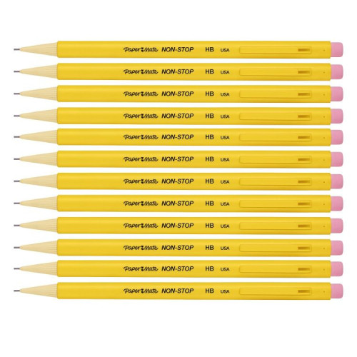 Paper Mate S0189423 Mechanical Pencil 0.7mm HB 2 Yellow Barrel Box of 12
