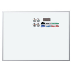 Rexel 1903777 Magnetic Dry Erase Whiteboard Aluminium Frame 430 x 585mm