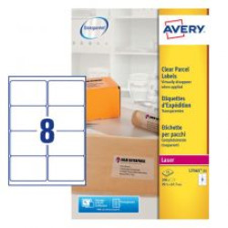 Avery L7565-25 Parcel Labels 25 sheets - 8 Labels per Sheet