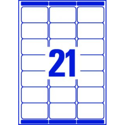 Avery L7160-100 Address Labels 100 sheets - 21 Labels per Sheet