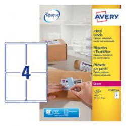 Avery L7169-100 Parcel Labels 100 sheets - 4 Labels per Sheet