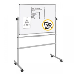 Bi-Office Mobile Enamel Revolving Board 1500 x 1000mm