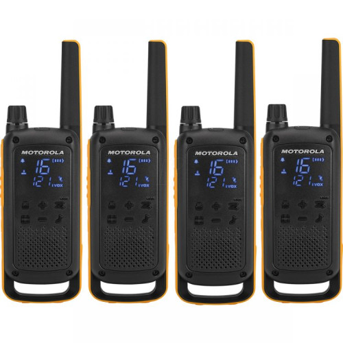 Motorola TLKR T82 Extreme Walkie Talkie QUAD Pack