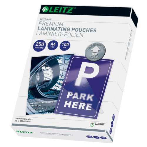 Leitz 74840000 A4 UDT iLAM 2 x 250 Micron Pouch 100Pk