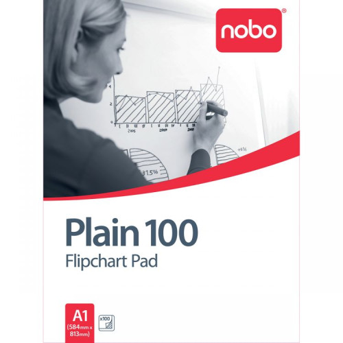 Nobo 34633681 100 Page A1 Flipchart Pad Pack of 2