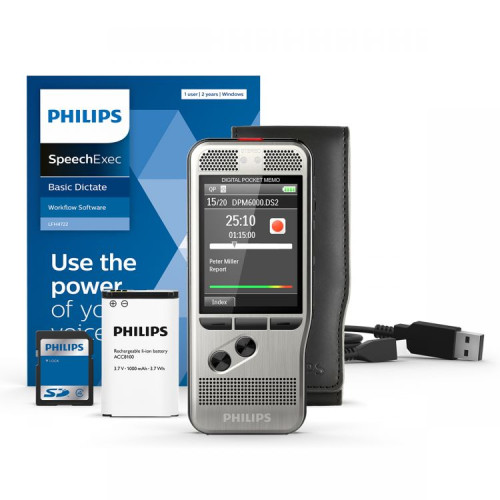 Philips DPM6000 Pocket Memo with SpeechExec Dictate 11