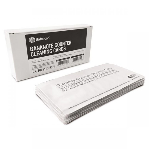 Safescan Cleaning Cards for Banknote Counters Pack of 15