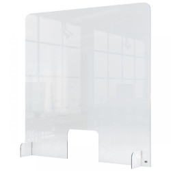 Nobo 1915488 Plexiglass Counter Screen with hole 700 x 850mm