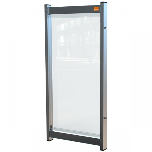 Nobo 1915549 Premium Plus Clear PVC Modular System Desk Divider Screen 400x820mm
