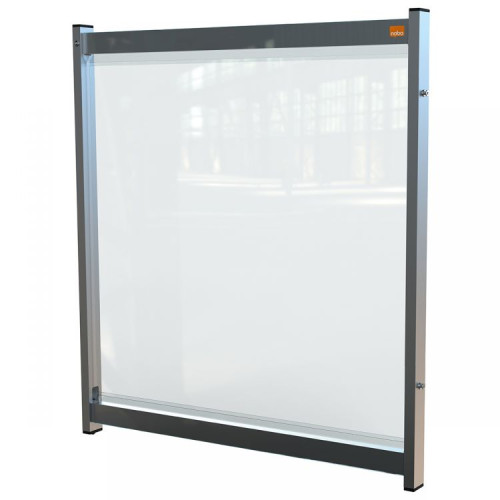 Nobo 1915550 Premium Plus Clear PVC Modular System Desk Divider Screen 750x820mm