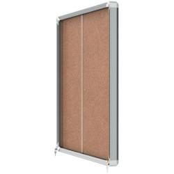 Nobo 1902574 Premium Plus Cork Lockable Notice Board 12xA4