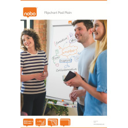 Nobo 1901631 20 Page 650x955mm Flipchart Pad - Single Pack
