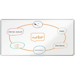 Nobo Premium Plus Steel Magnetic Whiteboard 1800x900mm